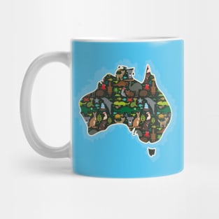 Map of Australia Mug